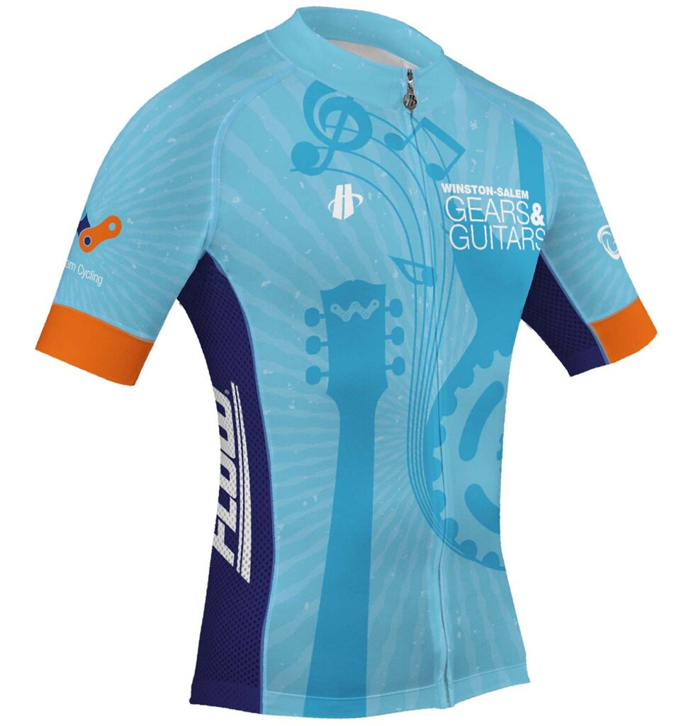 Front of men's jersey