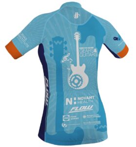 Back of women's jersey
